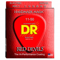 DR RDE-11 RED DEVILS™ струны для электрогитары, красные, 11 - 50