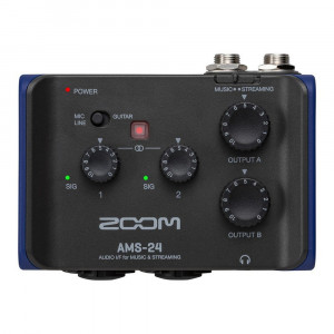 Zoom AMS-24 аудиоинтерфейс для музыки и стриминга