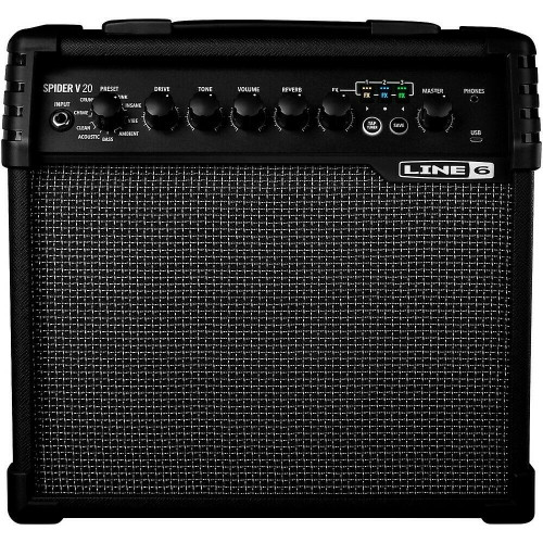 Line 6 Spider V 20 Mkii моделирующий гитарный комбоусилитель, 20 Вт
