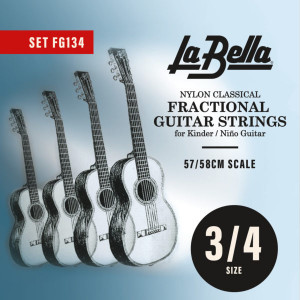 Струны для классической гитары La Bella FG134 3/4