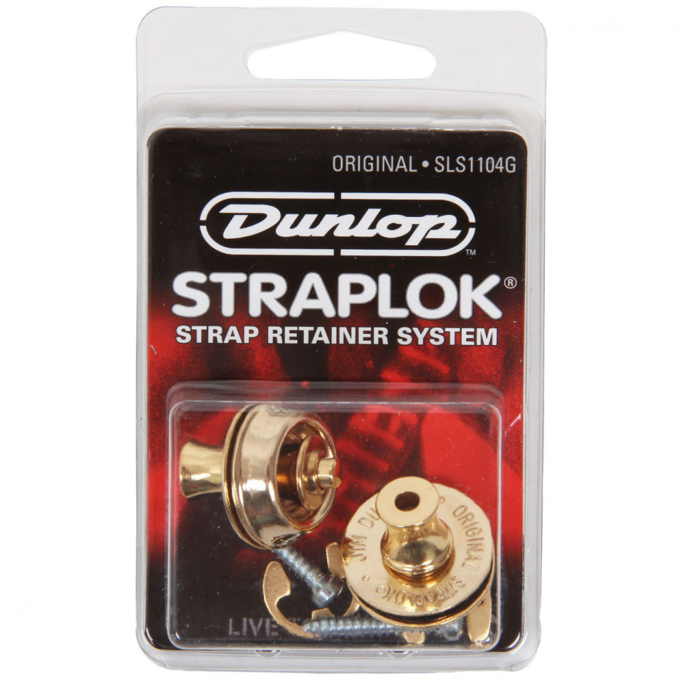 Стреплоки Dunlop SLS1104G Original Straplock комплект 2 шт, золото