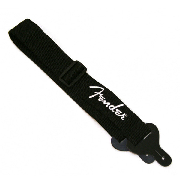 Fender Black Strap/White Logo ремень для гитары