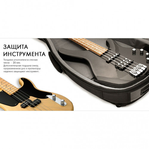 Bag & Music Bass Pro BM1034 чехол для бас гитары, цвет чёрный