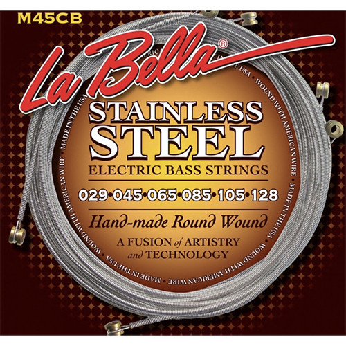 La Bella M45CB Hard Rockin' Steel 29-128 струны для бас-гитары