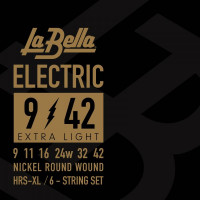 ​Струны для электрогитары La Bella HRS-XL Nickel Rounds Extra Light 9-42