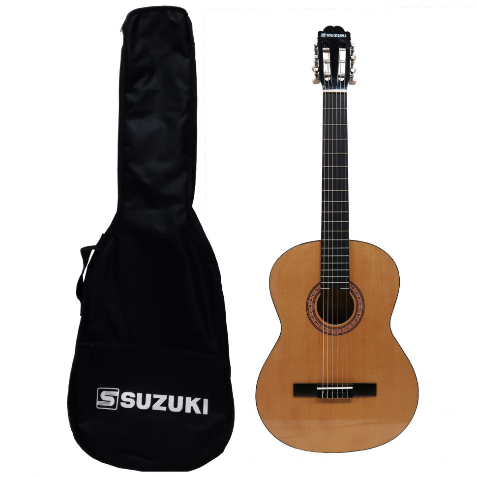 Suzuki SCG-2S+4/4NL классическая гитара 4/4, чехол в комплекте
