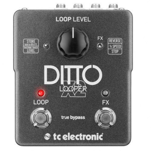 TC Electronic Ditto X2 Looper педаль стерео лупер для гитары, запись до 5 минут, эффекты - реверс и замедление