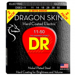 DR DSE-2/11 DRAGON SKIN™ струны для электрогитары 11 - 50 2 комплекта