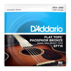 D'Addario EFT16 - комплект струн для акустической гитары 12-53