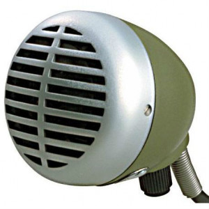 Shure 520DX динамический микрофон для губной гармошки 'Зеленая пуля' с кабелем и регулятором громкости