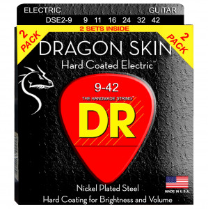 DR DSE-2/9 DRAGON SKIN™ струны для электрогитары 9 - 42 2 комплекта