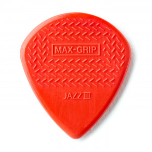 Медиатор Dunlop 471P3N Max-Grip Nylon Jazz III 1.38 мм красные 6 шт