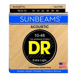 DR RCA-10 SUNBEAM струны для акустической гитары 10-48