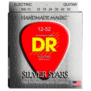 DR SIE-12 SILVER STARS™ струны для электрогитары посеребрённые 12 - 52