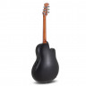 Ovation CE44L-5 Celebrity Elite Mid Cutaway Black гитара электроакустическая для левшей