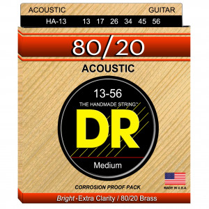 DR NBA-10 HI-DEF NEON™ струны для акустической гитары, с люминесцентным покрытием, синие 10 - 48
