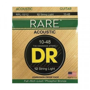 DR Rare Phosphor Bronze Acoustic 10-48 12-String cтруны для 12-струнной гитары