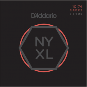 Струны для электрогитары D'Addario NYXL1074 8-String Light Top Heavy Bottom NYXL 10-74
