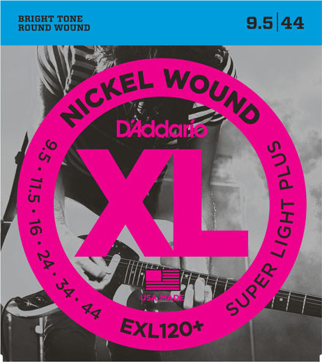​Струны для электрогитары D'Addario EXL120+ Nickel Wound Super Light Plus 9,5-44