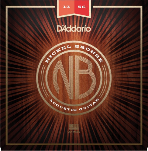 ​Струны для акустической гитары D'Addario NB1356 Nickel Bronze Medium 13-56