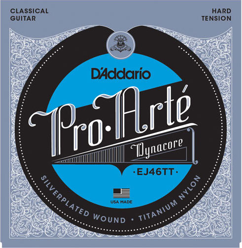 Струны для классической гитары D'Addario EJ46TT Pro-Arte Dynacore Hard Tension 0.0280-0.0460