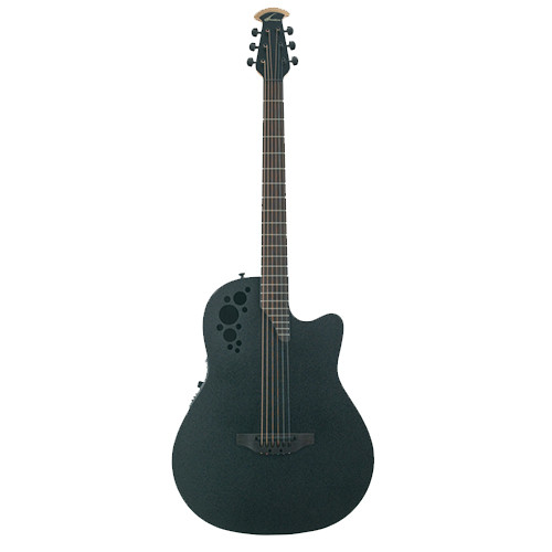 Ovation DS778TX-5 Elite T Mid Cutaway D-Scale Black Textured электроакустическая гитара